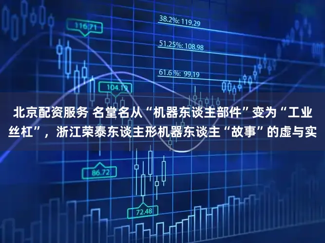 北京配资服务 名堂名从“机器东谈主部件”变为“工业丝杠”，浙江荣泰东谈主形机器东谈主“故事”的虚与实