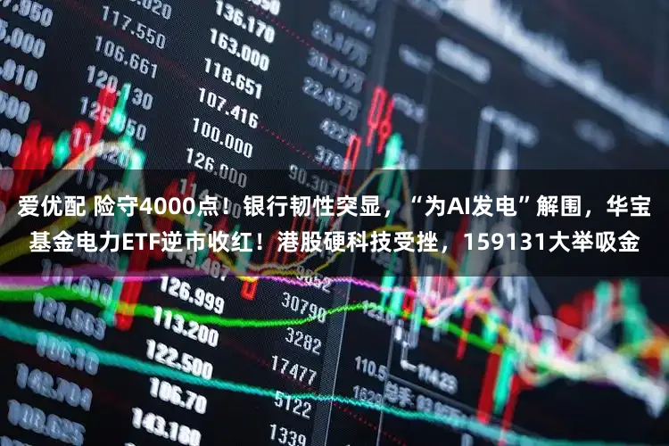爱优配 险守4000点！银行韧性突显，“为AI发电”解围，华宝基金电力ETF逆市收红！港股硬科技受挫，159131大举吸金