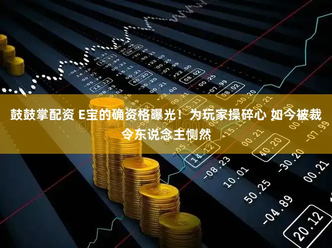 鼓鼓掌配资 E宝的确资格曝光！为玩家操碎心 如今被裁令东说念主恻然