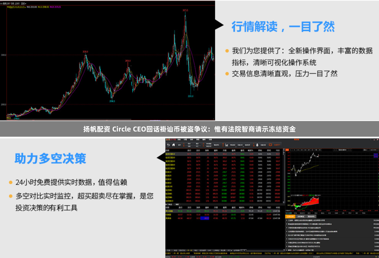 扬帆配资 Circle CEO回话褂讪币被盗争议:惟有法院智商请示冻结资金
